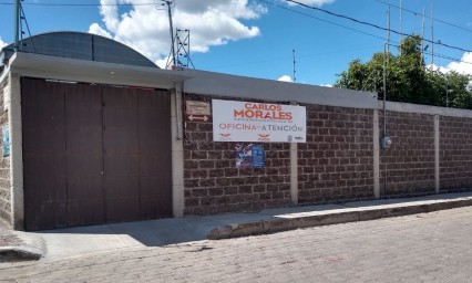 Balean casa de gestión del diputado Carlos Morales en Huejotzingo