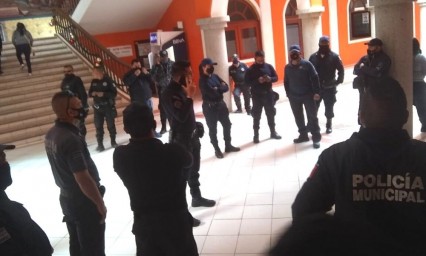 Paran labores al interior de la Policía Municipal de Ajalpan