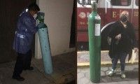 Protección Civil de San Andrés apoya con tanques de oxígeno por aumento de Covid