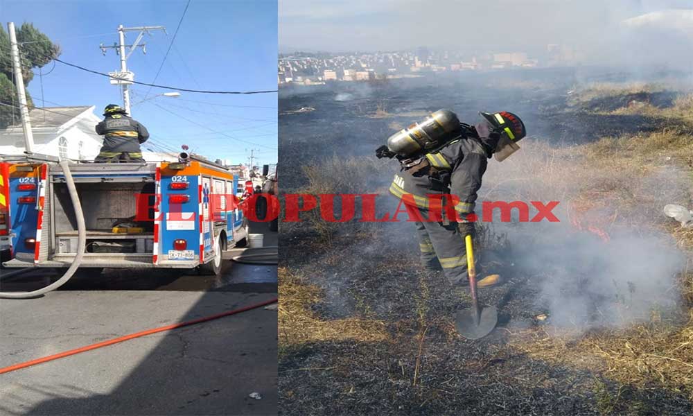 En una hora ocurren tres incendios, dos en la capital y uno en Cholula