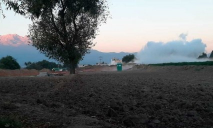 Tras desalojar a 500 personas de Texmelucan y laborar más de ocho horas, autoridades sellan fuga de gas 