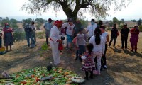 Realizan ritual por Día de la Tierra en Acatzingo
