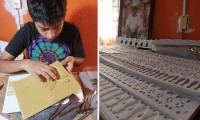 La familia Copantitla preserva el arte del Papel Picado para los altares de Huaquechula