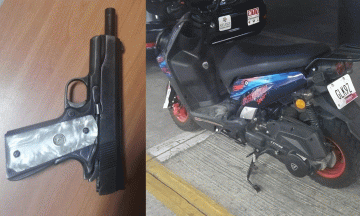 Detienen a hombre por portar pistola sin licencia en Atlixco