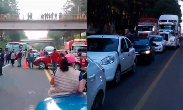 Bloquean carretera por desaparición de mujer poblana en Hidalgo