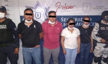  Tras persecución detienen en Atlixco a banda de extorsionadores