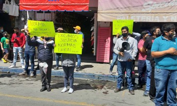 Detienen a 4 en operativo contra ambulantes en Texmelucan