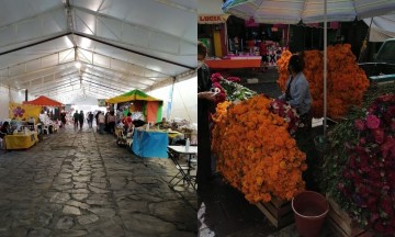 Sufren desplome ventas de Día de Muertos en Tecamachalco, Tepeaca, Huixcolotla