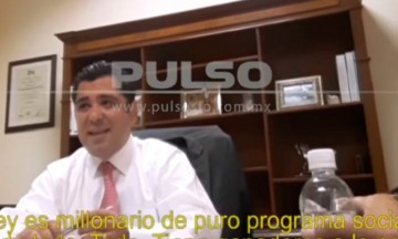 Señala Flores a diputado de SLP como “rico” por gestionar obras