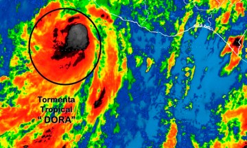 Tormenta tropical Dora amenaza con volverse huracán