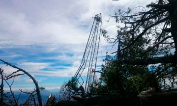 Ventarrones tiran torre de Alerta Sísmica en Oaxaca