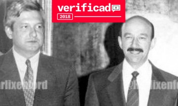 Falsa la foto de López Obrador junto a Carlos Salinas