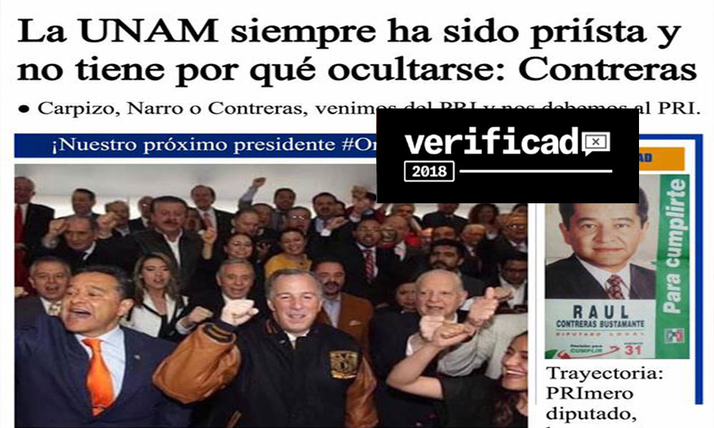 UNAM priísta y Meade en portada de Gaceta, es algo que no se publicó