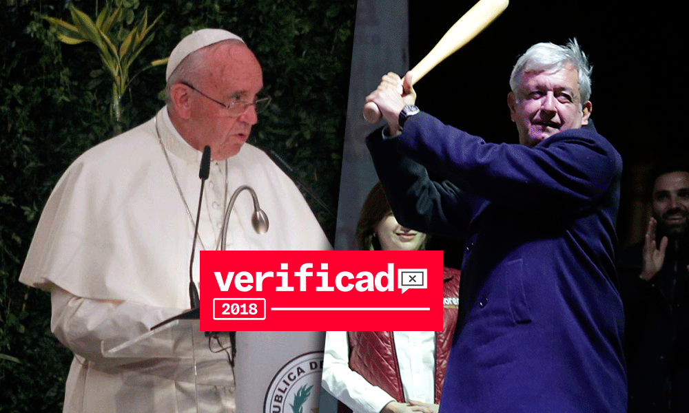 El papa Francisco no se pronunció en contra de Andrés Manuel López Obrador, como se afirma en un video