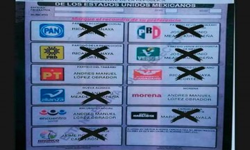 Surgen imágenes falsas sobre cómo se debe votar