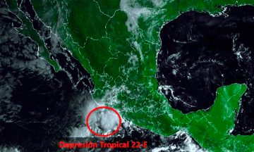 Se forma depresión tropical en el Pacífico