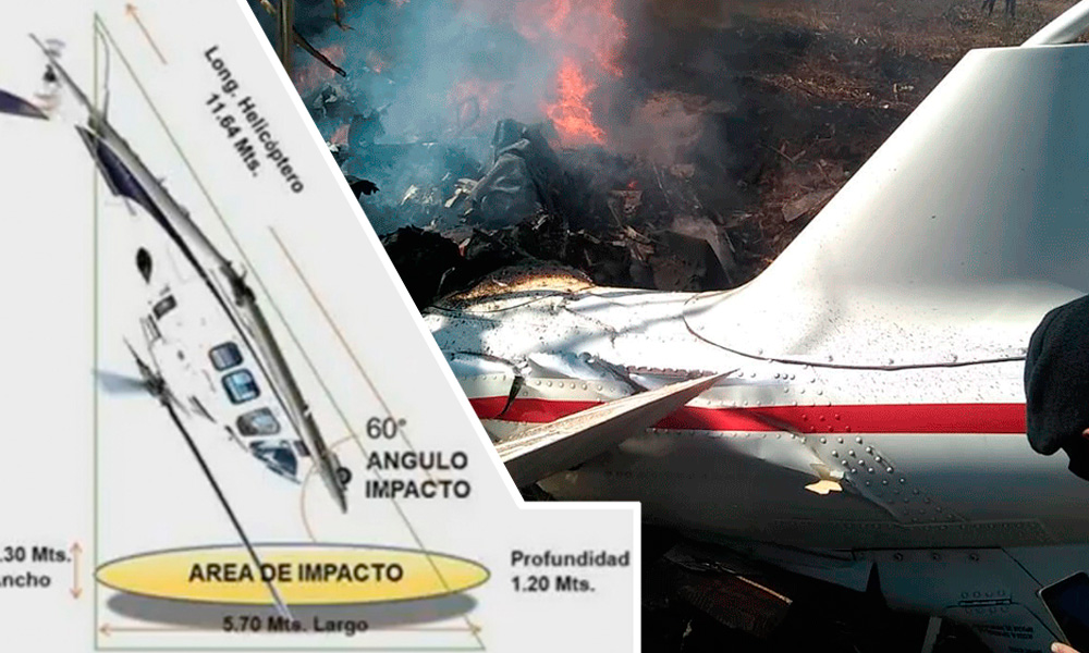 Inusual, caída del helicóptero de Martha Erika y Moreno Valle: SCT