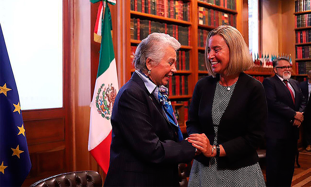 Federica Mogherini inició visita a México