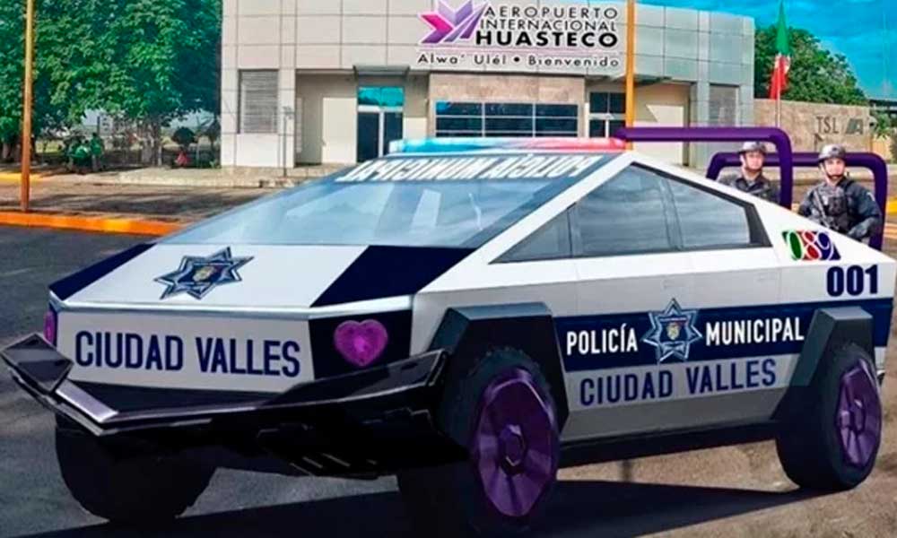 Alcalde de San Luis Potosí compra 15 Cybertruck de Tesla para usarlas como patrullas 