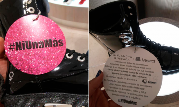 Critican a Liverpool por venta de botas con el hashtag #NiUnaM&aacute;s