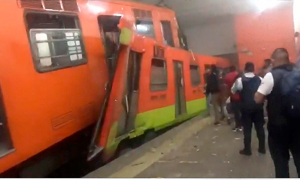 Choque en metro en la CdMx deja un muerto y 41 heridos
