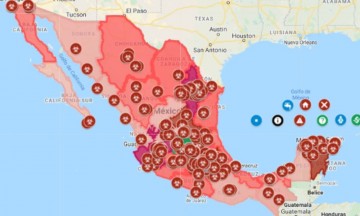 Con este mapa puede ubicar los contagios de coronavirus