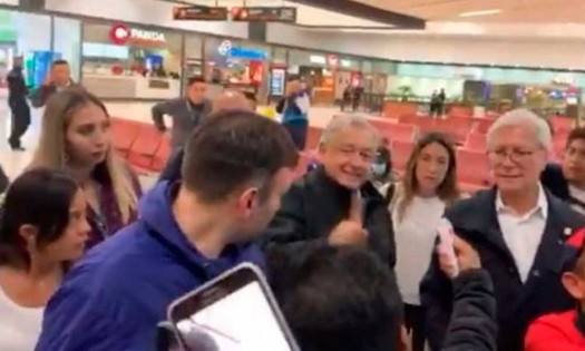 Fue un montaje el que me negara a tomarme la temperatura: AMLO