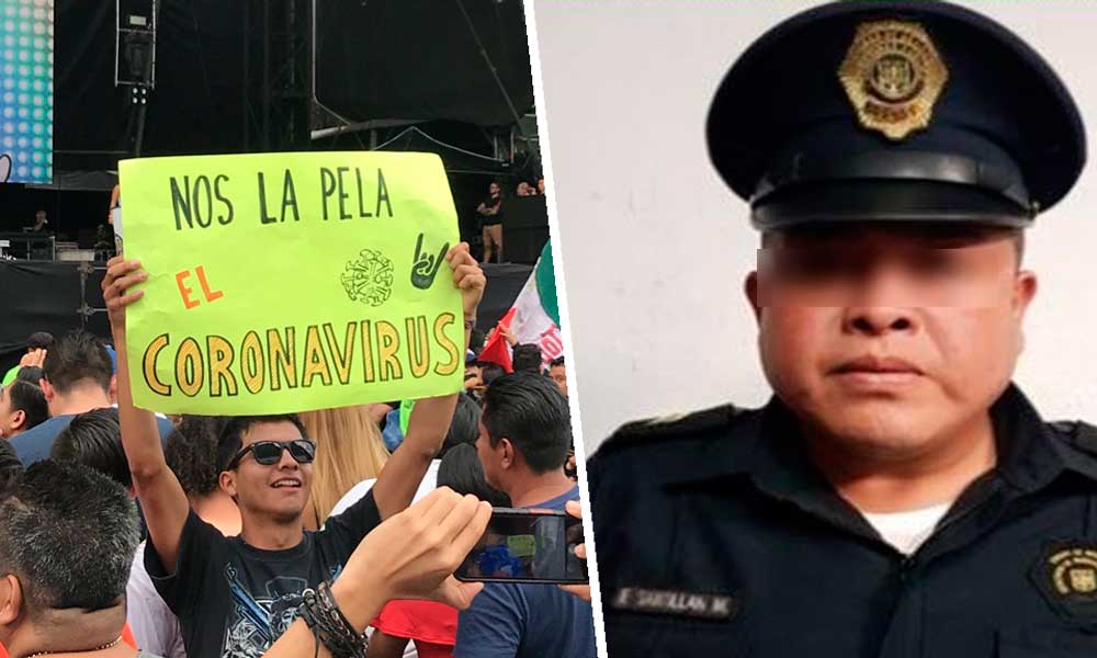 Policía muere por COVID-19; resguardó el Vive Latino