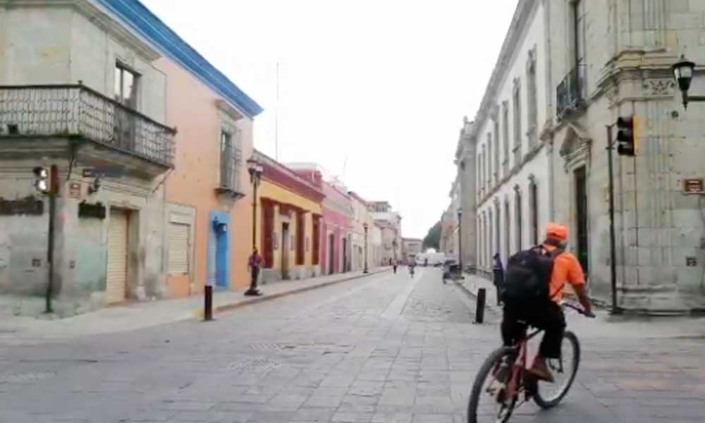 Centro de Oaxaca, como pueblo fantasma por COVID-19