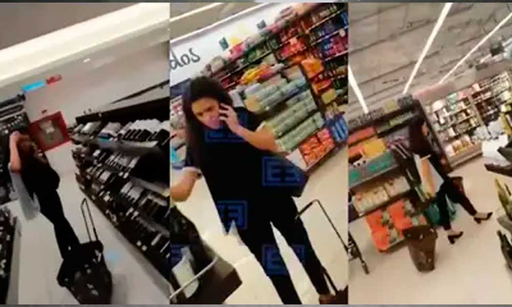 Captan a Luisa María Alcalde sin cubrebocas en el supermercado