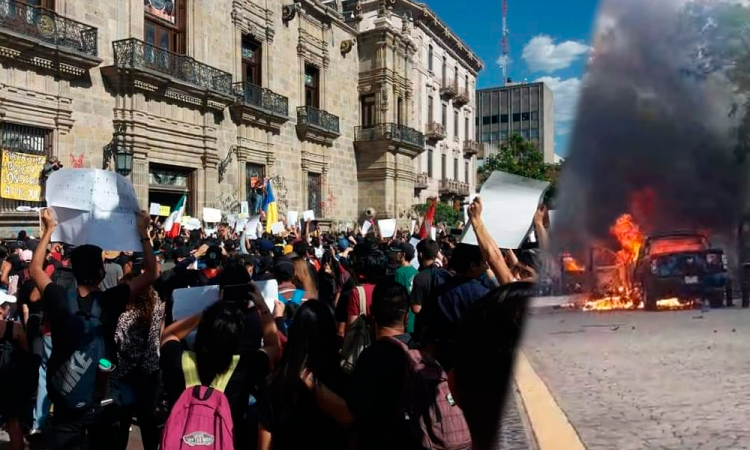 Se manifiestan en Jalisco, exigen justicia por muerte de Giovanni López