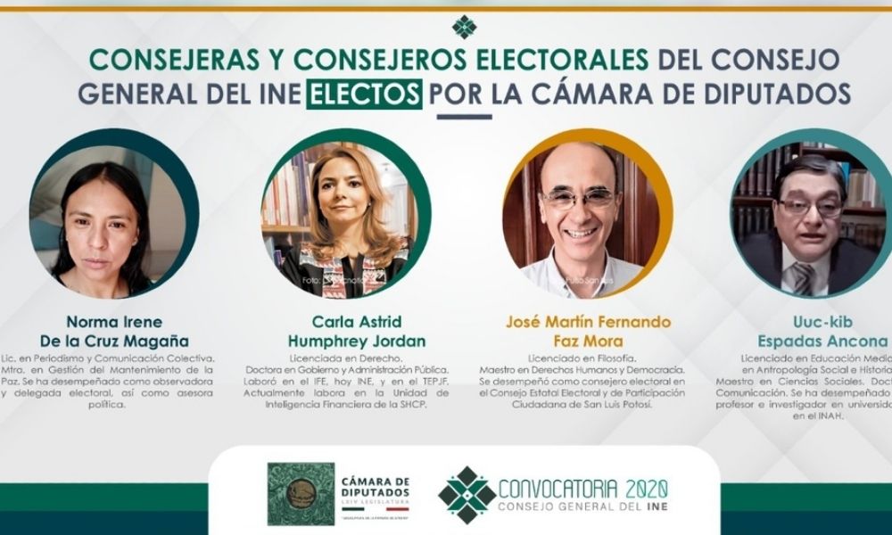 Diputados eligen a los cuatro nuevos consejeros del INE