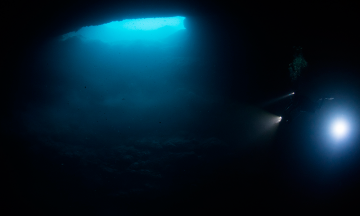 Hallan raros cenotes de agua dulce en el fondo del Caribe mexicano