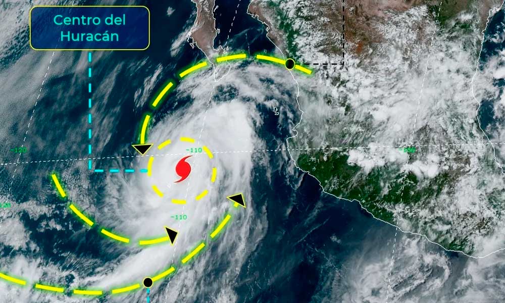 Elida se convierte en huracán categoría 1 en costas de México