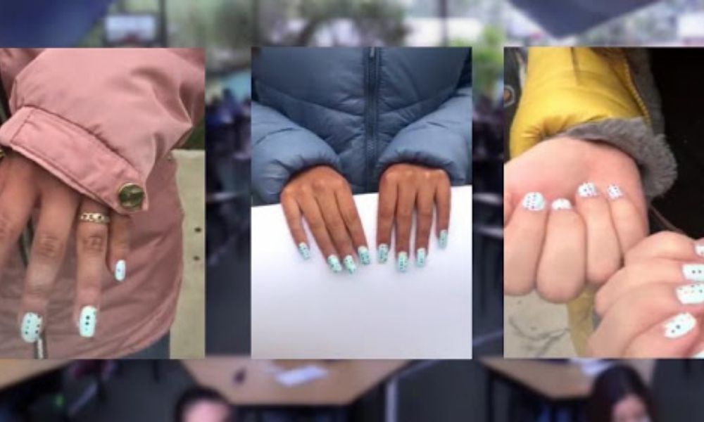 Descubren acordeón en uñas de aspirantes para el examen a la normal en Michoacán 