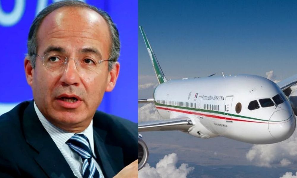 Reprocha Felipe Calderón la rifa del avión presidencial a AMLO