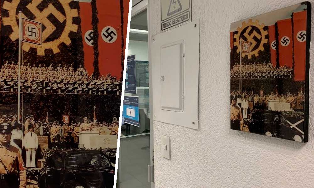 ¿Volkswagen Nazi? Agencia de Coyoacán coloca cuadros de Hitler y los tunden en redes