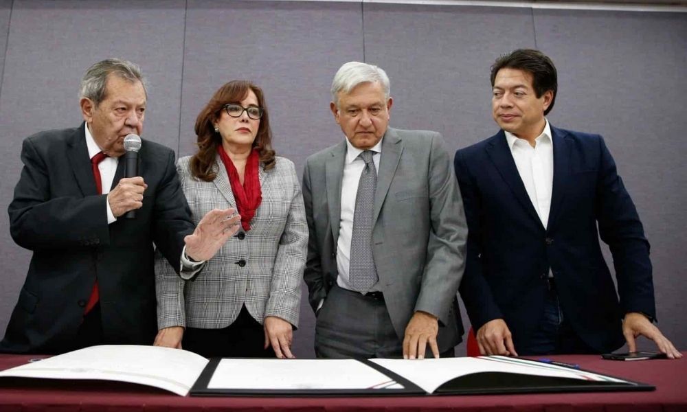 Cinco candidatos van por presidencia del partido de López Obrador en México