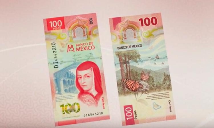 El nuevo billete de 100 pesos tendrá la imagen de Sor Juana