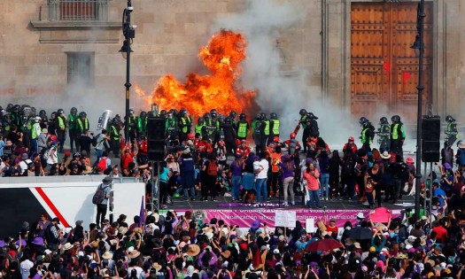 ONU pide al México proteger y no atacar a mujeres manifestantes