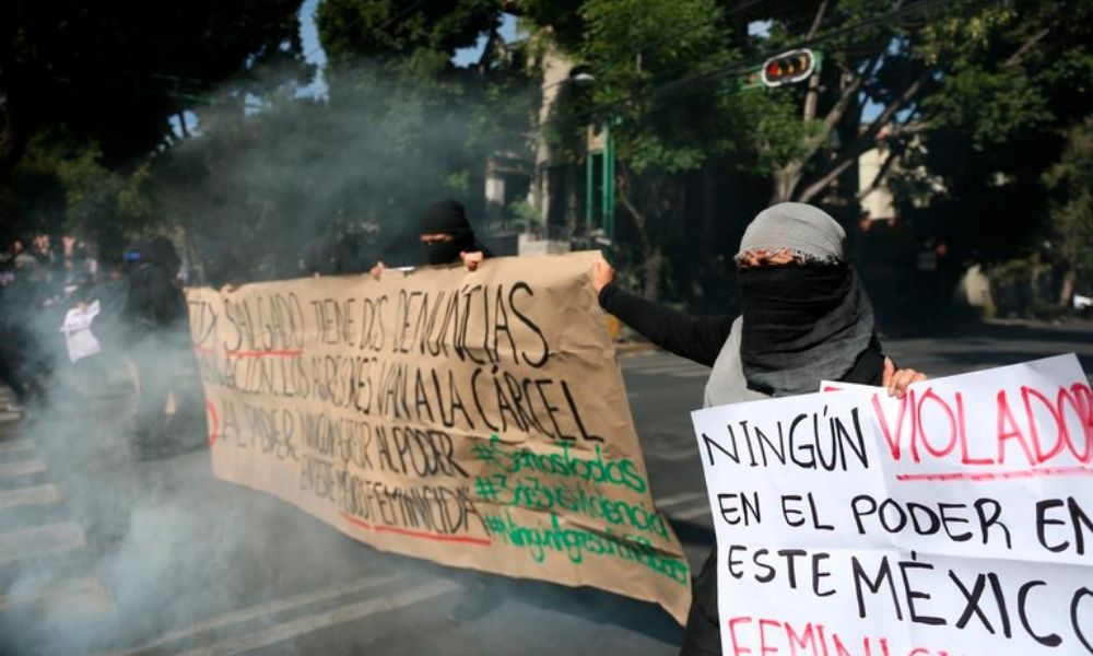 Protestan contra Félix Salgado, candidato a gobernador de Guerrero acusado de abuso 