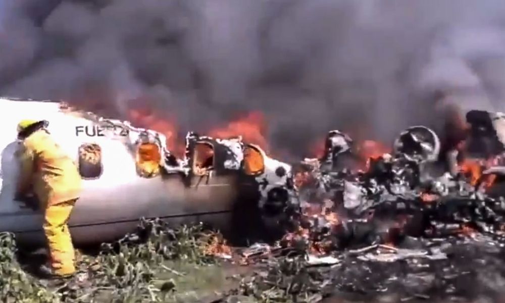 AMLO lamenta muerte de militares tras accidente aéreo en Veracruz