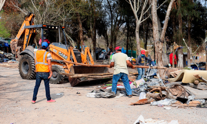 Desmantelan campamento en México pero migrantes llegan para cruzar a EU