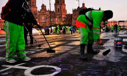 CDMX amanece despierta con leves daños tras la marcha del 8M