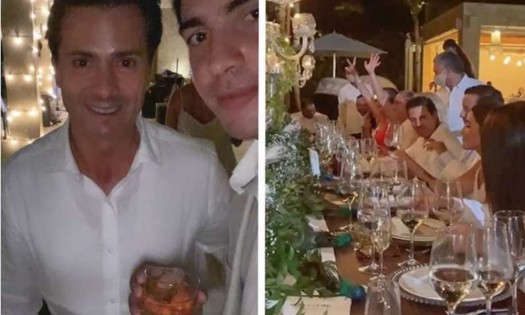 Circula en redes video de Peña Nieto en la en boda de la exreina del carnaval colombiano