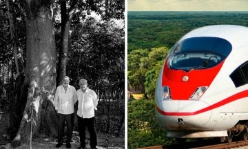 Carlos Slim y AMLO se reúnen para evaluar obras del Tren Maya