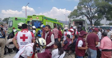 39 personas resultaron lesionadas en caída de una lona durante un mitin de Morena en Xonacatlán, Estado de México