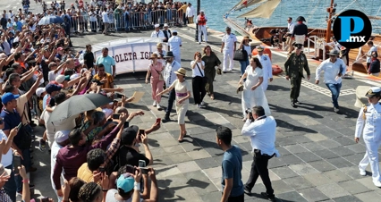 En Veracruz, Sheinbaum rechaza odio e injerencia extranjera