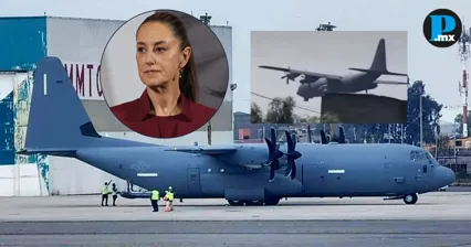 Gobierno aclara presencia de avi&oacute;n militar C-130 en el Aeropuerto de Toluca