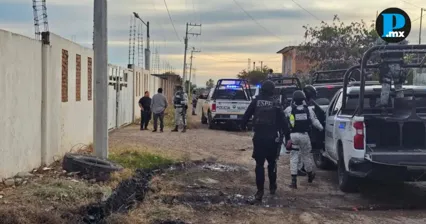 Elementos policiales en la zona donde ocurrieron los hechos